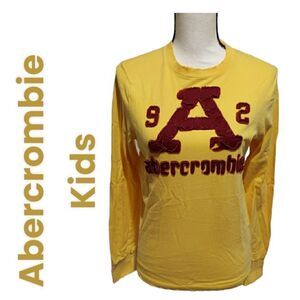 𝅺abercrombie kids top yellow boys size XL